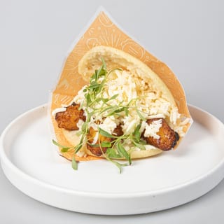 Sweet Plantains And White Cheese Arepa