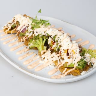 Fried Green Plantains With Vegetables
