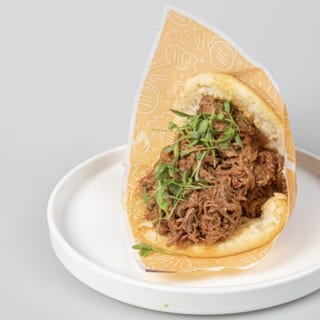 Arepa with shredded beef