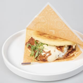 Arepa with grilled white cheese