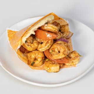 Arepa Wok Smoked Shrimp
