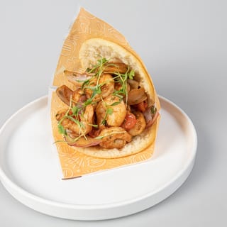 Arepa Wok Smoked Shrimp