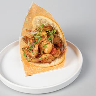 Arepa Wok Smoked Shrimp