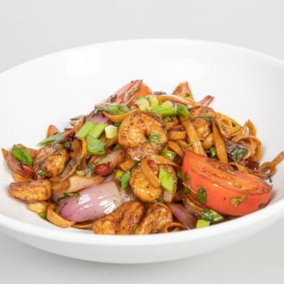 Sauteed-Tossed Noodles with shrimp